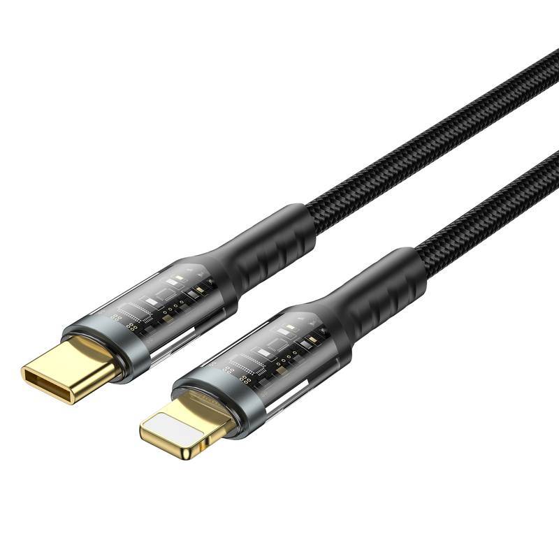 Cabo Geek Tipo-C x Lighting - 30W - Preto - WiWU