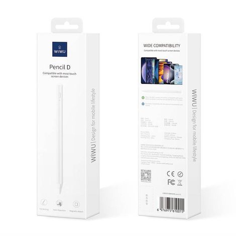 2 in 1 Stylus Pencil D for iPad com Rejeição de Palma - WiWU