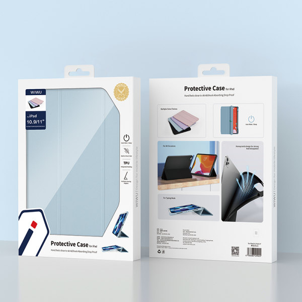 Capa Para iPad Protetora - Azul Claro - 10.9/2022" - WiWU