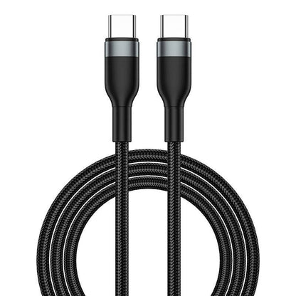 Cabo Concise Tipo-C x Tipo-C - 1.2 M - Preto - WiWU