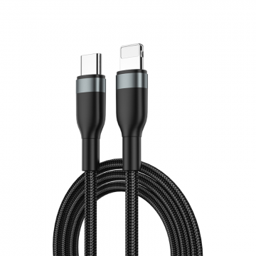 Cabo Concise Tipo-C x Lighting - 1.2 M - Preto - WiWU
