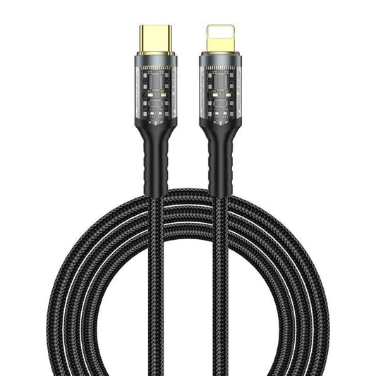 Cabo Geek Tipo-C x Lighting - 30W - Preto - WiWU