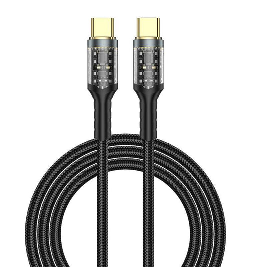 Cabo Geek Tipo-C x Tipo-C - 100W - Preto - WiWU