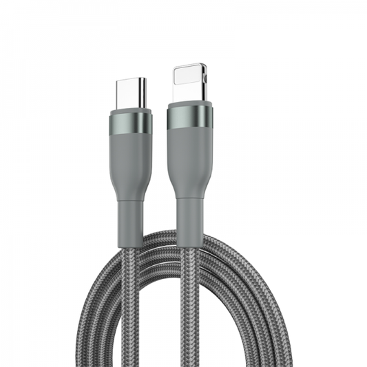 Cabo Concise Tipo-C x Lighting - 1.2 M - Cinza - WiWU