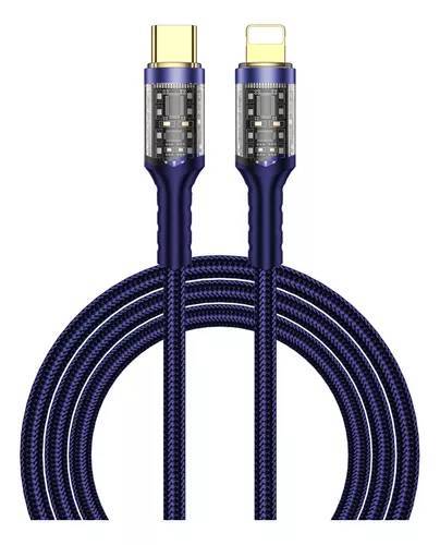 Cabo Geek Tipo-C x Lighting - 30W - Azul - WiWU